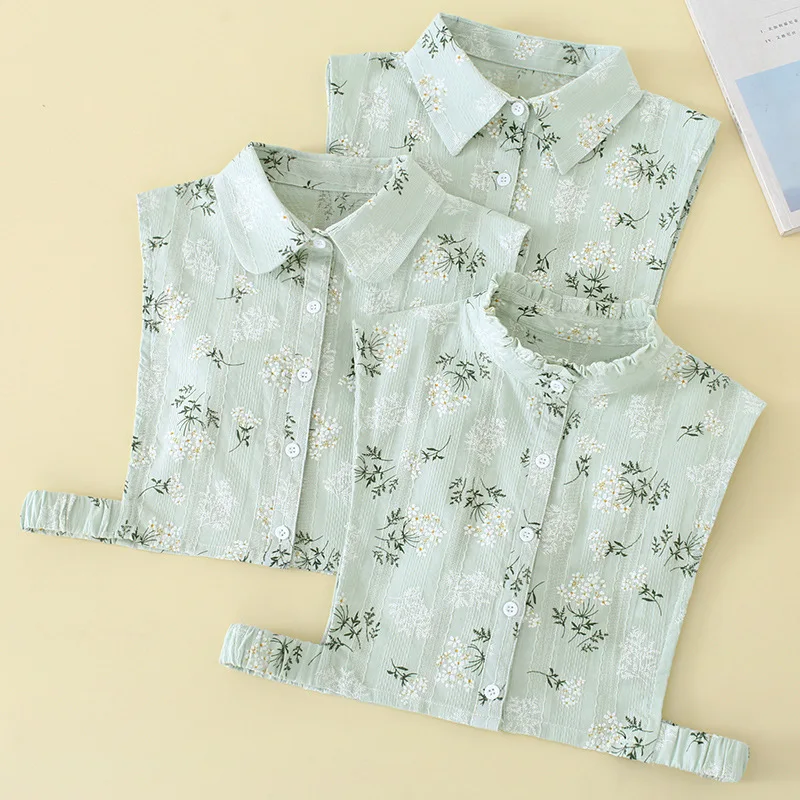

Floral False Collar for Women's Sweater Blouse Shirt Detachable Collar Female Fake Collar Clothing Fuax Cols Accessories