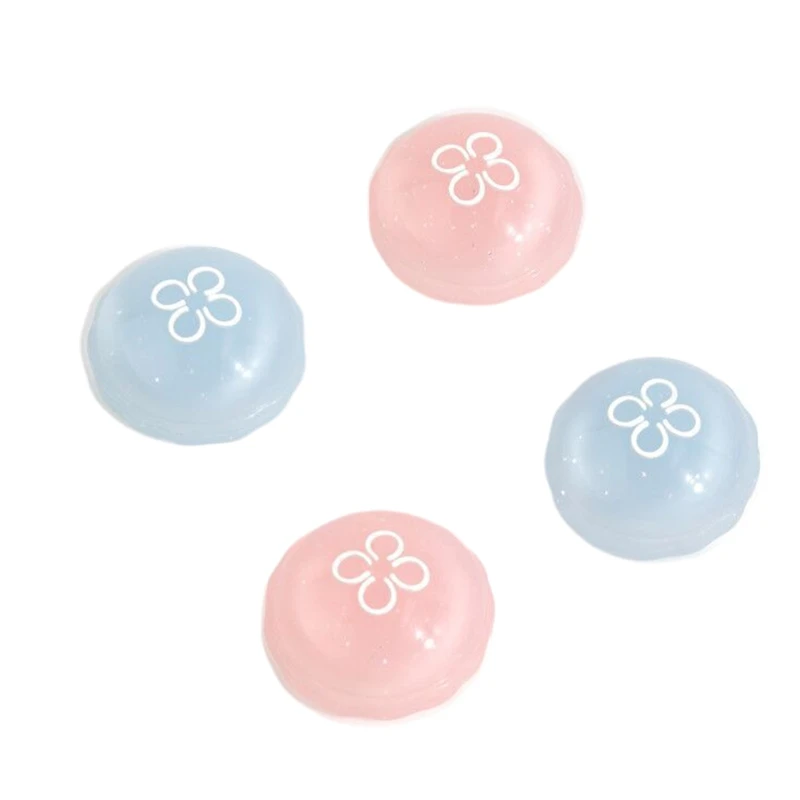 

4 Pieces Cute Thumb Grip Caps Compatible with PS4 PS5 Controller Joystick Cover Thumbstick Case Gamepad Accessories