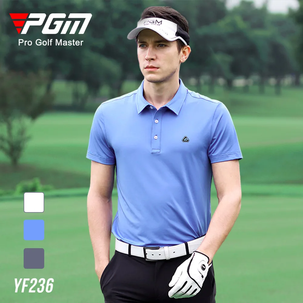 

PGM summer golf short-sleeved men's T-shirt golf clothing breathable quick-drying sports men's clothing