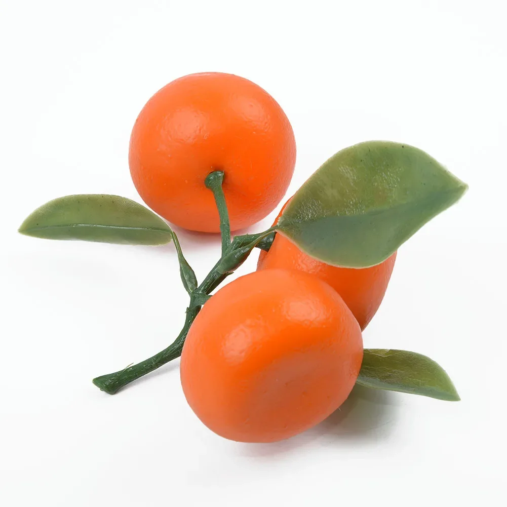 Искусственный искусственный мандарин реалистичные аксессуары детали имитация