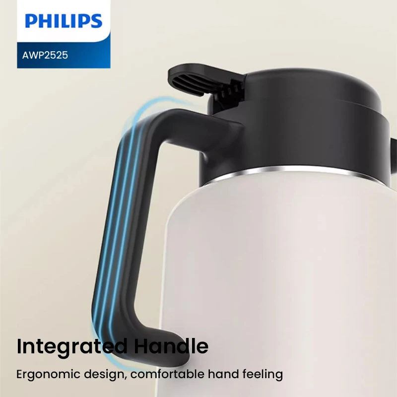 Фото Термос Philips 1.8 л из нержавеющей стали SUS316 с вакуумной изоляцией на 48 часов, для дома и кухни, AWP2525 №5