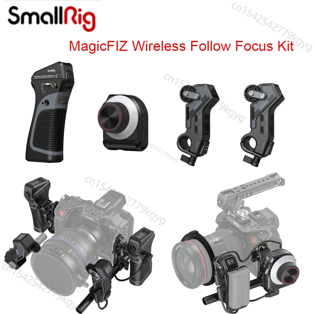 

Беспроводная система непрерывного изменения фокусировки SmallRig MagicFIZ, комплект с двумя двигателями и рукояткой, ручной контроллер для DSLR каме...