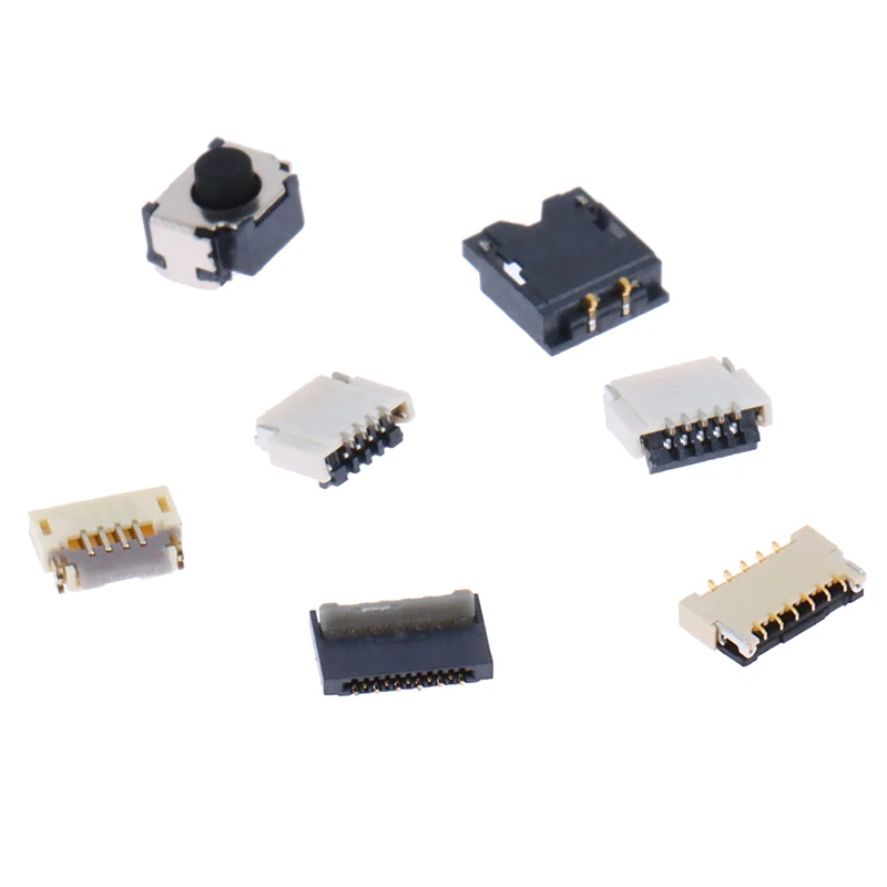 

Joystick Slider Rail Battery Connector Socket SL SR L ZR ZL NFC Flex Cable Port Compatible Ninten Switch Joy-Con Console Screen