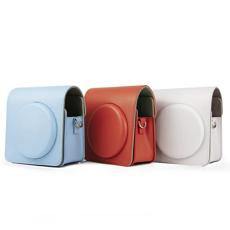 Новый модный кожаный однотонный защитный чехол в стиле ретро для Fujifilm Instax Square SQ1