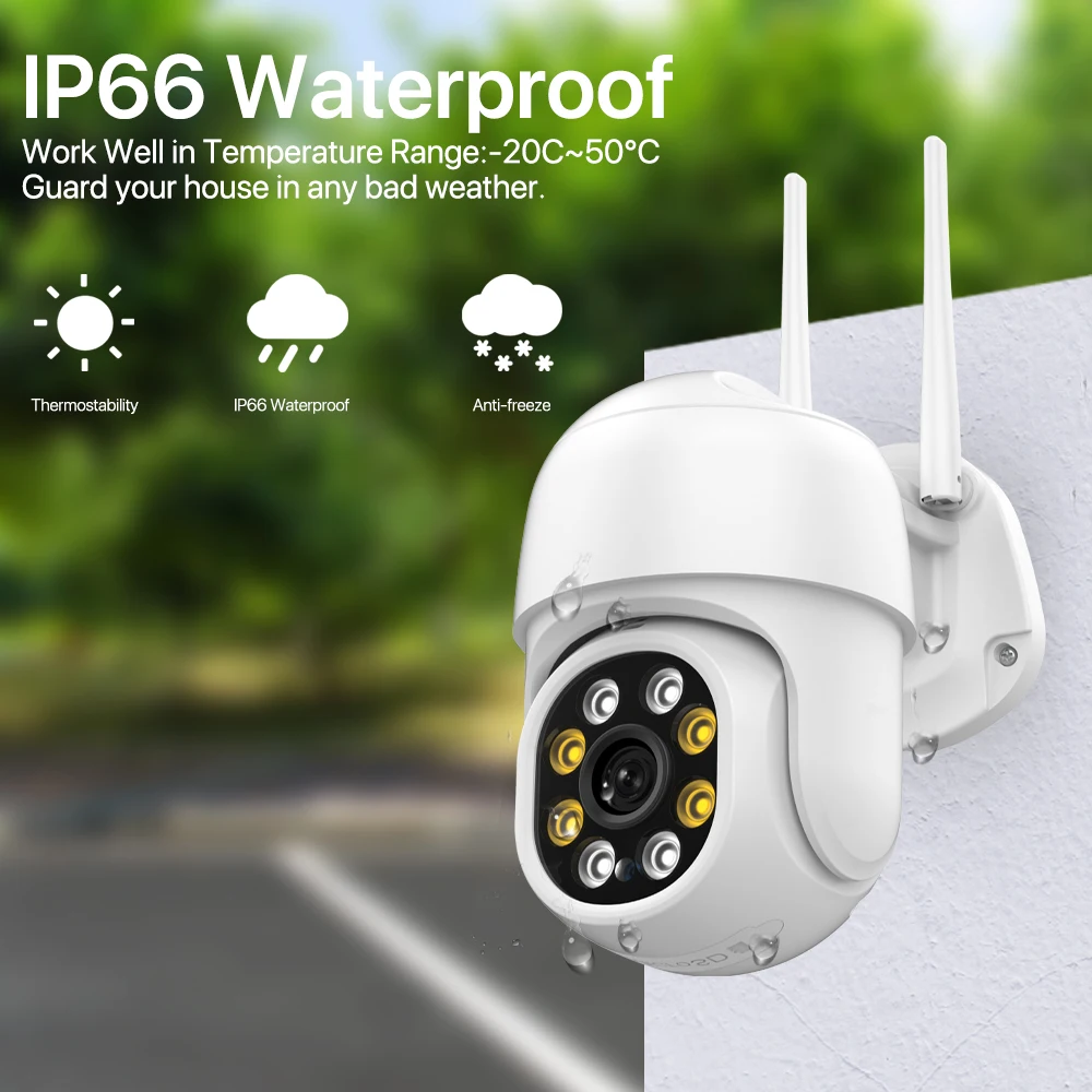 4K 8MP Wifi IP камера наружная беспроводная PTZ системы безопасности 5MP HD AI слежение
