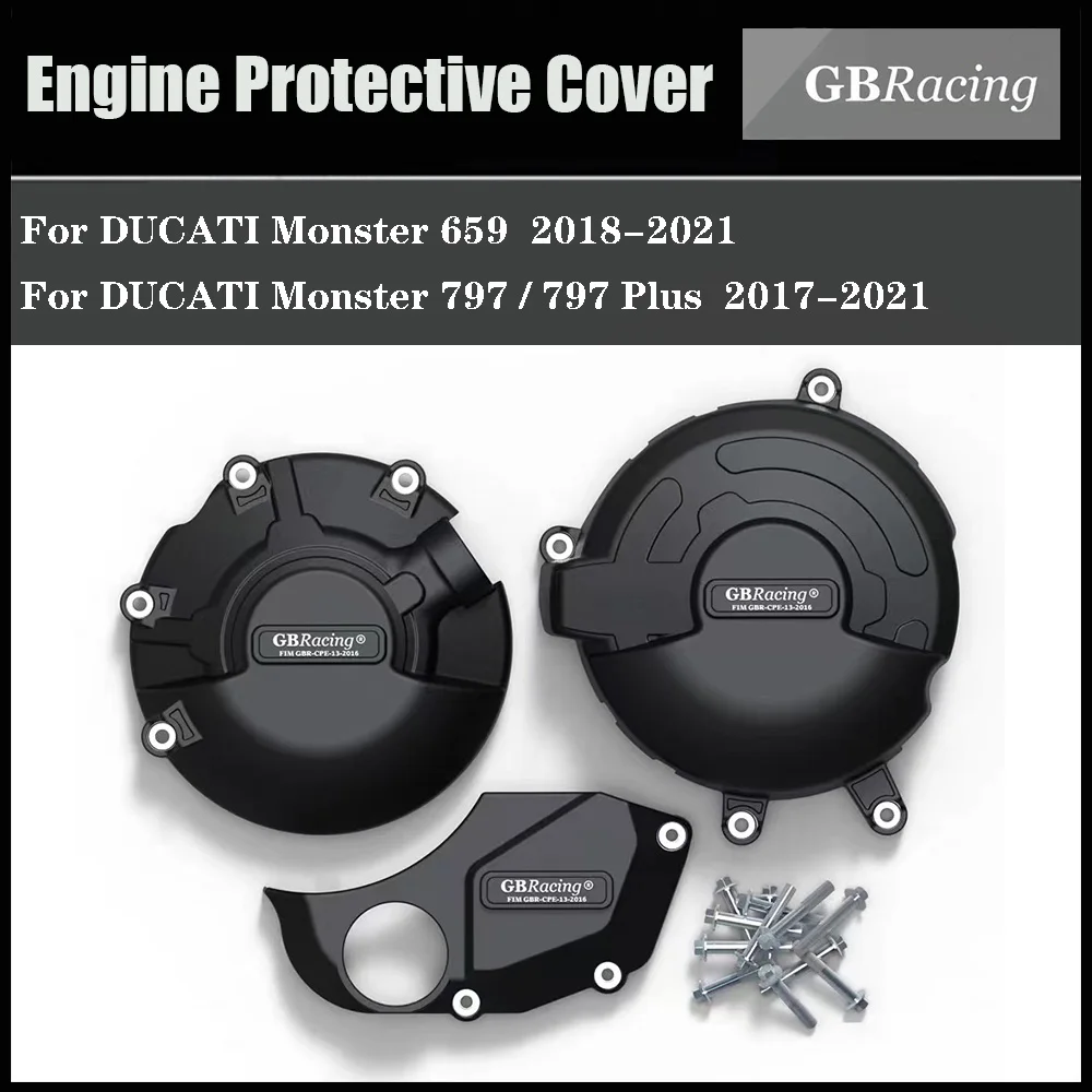Для Ducati Monster 659 2018-2021 797 2017-2021 Plus Защитная крышка двигателя мотоцикла