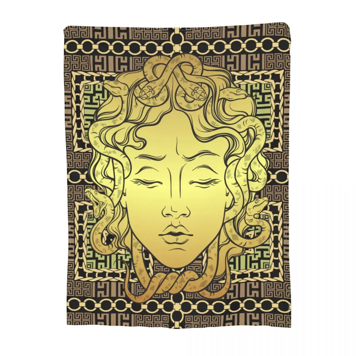 

Роскошное Одеяло Греческий Ключ Meander Medusa аксессуары Merch плюшевое всесезонное уютное мягкое покрывало для кровати постельное белье