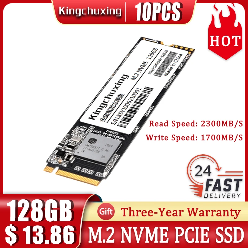 

Kingchuxing 10 шт. SSD NVMe PCIe M2 жесткий диск 1 ТБ 512 ГБ 256 ГБ 128 Гб SSD M.2 HD Внутренние твердотельные диски для ноутбука и настольного компьютера