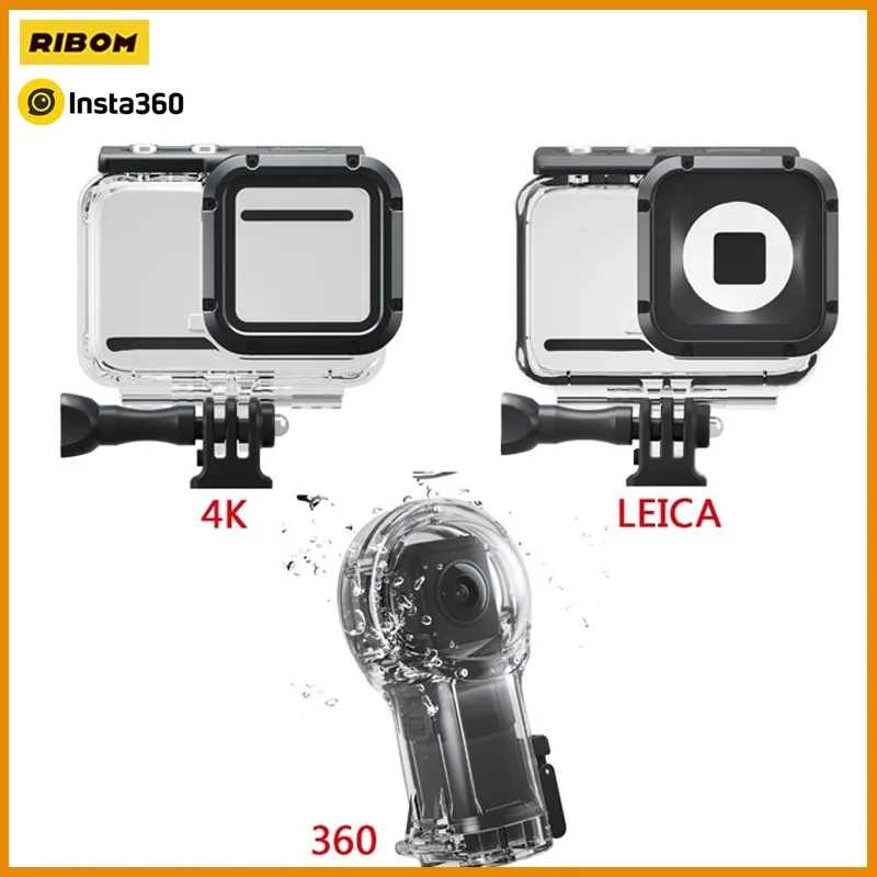 

New Insta360 ONE RS/R Dive Case For 4K 360 Mod LEICA Lens Twin Edition Camera 60m Waterproof Housing Cover For Insta 360