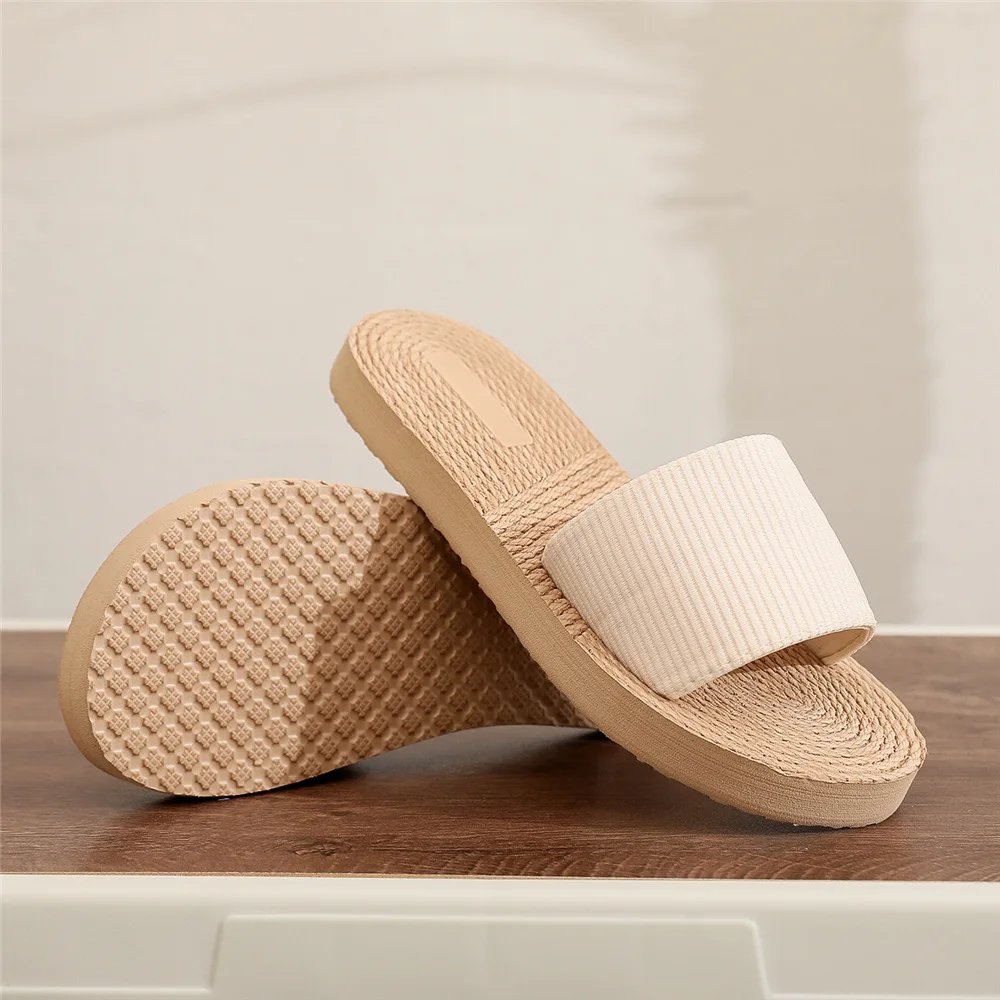 

Женские пляжные шлепанцы на платформе, сандалии на мягкой подошве, обувь на плоской подошве, лето 2023