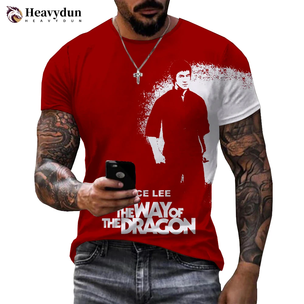 

2022 Hot Sale Bruce Lee 3D Printed T-shirt Men Women Summer Fashion Casual Harajuku Style Short Sleeve Oversized Tops