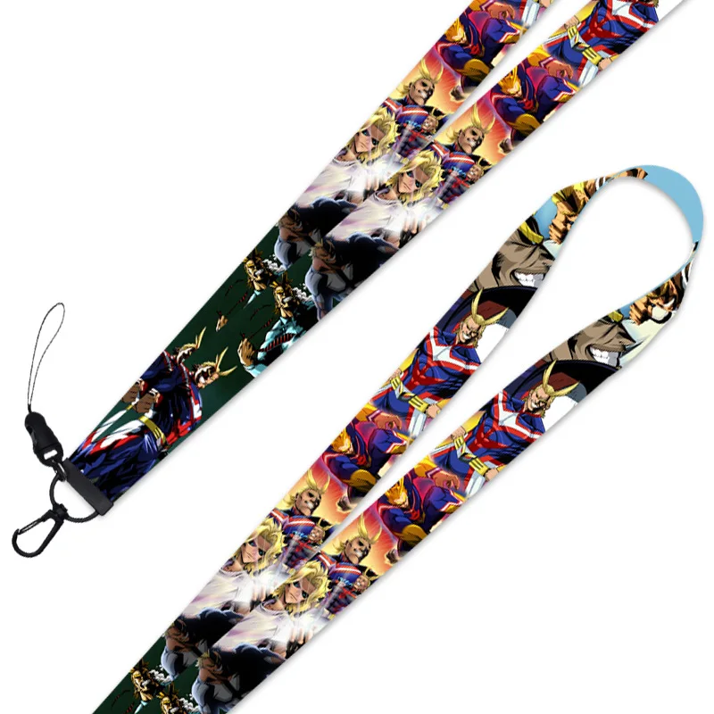 Anime Boku No My Hero Academia Shoto Keyring Lanyard Streamer Bag Pendant Neck Strap for ID Badge Phone Holder Cosplay Xmas Gift | Украшения