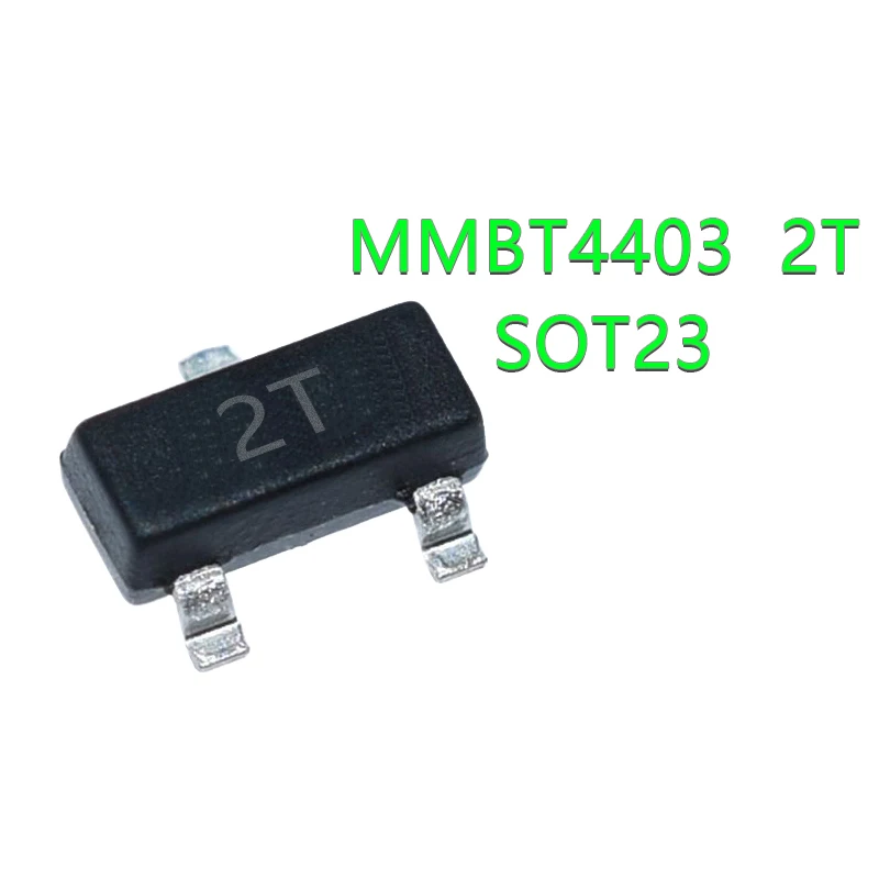 100 יח חmmbt4403 MMBT4403LT1G 2T SOT23 MMBT4403LT1 2N4403 600mA 40V SOT-23 PNP SMD נר ר רי