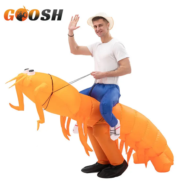 

Shrimp Inflatable Cosplay Costume Anime Fancy Cosplay Suit Atmosphere Halloween Mascot Christmas Carnival Birthday Party Dress