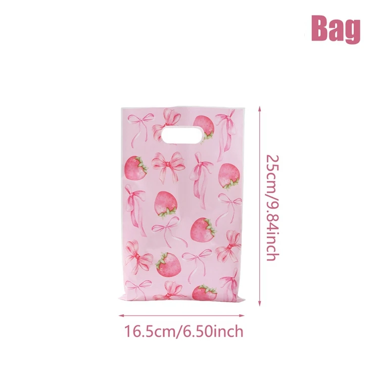 

Пластиковые подарочные сумки розового цвета Huiran