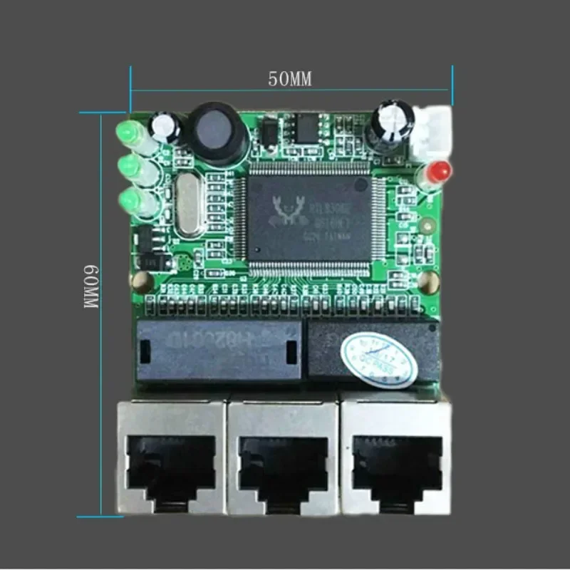 OEM заводская прямая мини-быстрая 10/100 Мбит/с 3-портовая Ethernet сетевая плата