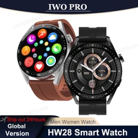 original hw28 smart watch men 2022 new nfc hd 1 39%e2%80%9d bluetooth call voice assistant wireless charging smartwatch women pk gtr 3