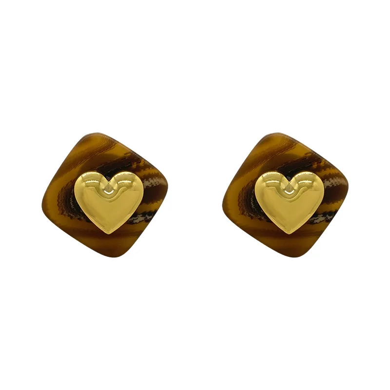 Youthway текстурированные серьги-гвоздики из нержавеющей стали с узором в виде