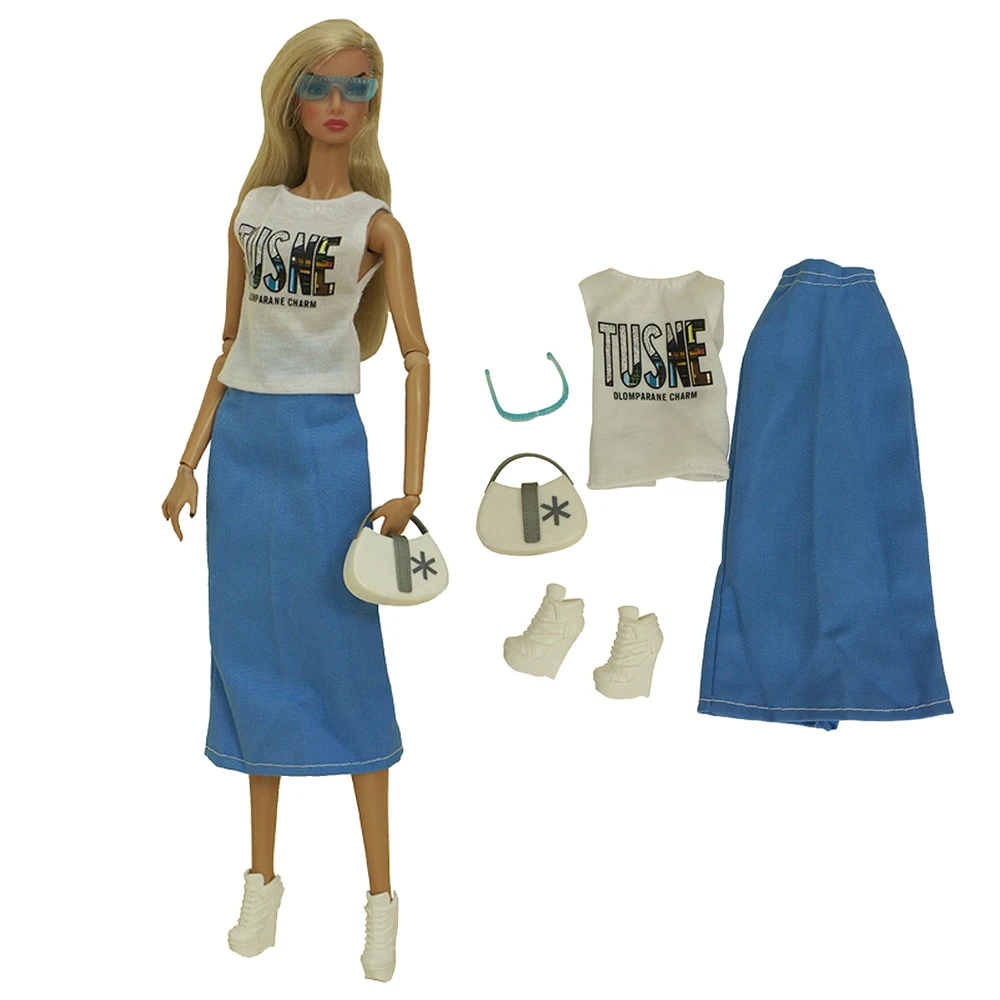 NK Official 1 Set School Uniform for Barbie Doll Causual Dress Blyth 1/6 MH CD FR SD Kurhn BJD Clothes Accessories - купить по