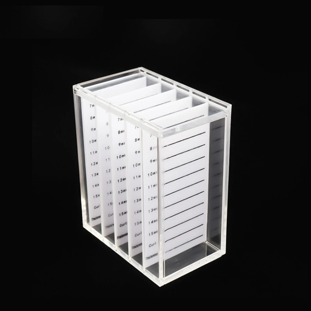 

5 Layers False Eyelashes Acrylic Transparent Storage Box Organizer Fake Lashes Makeup Case