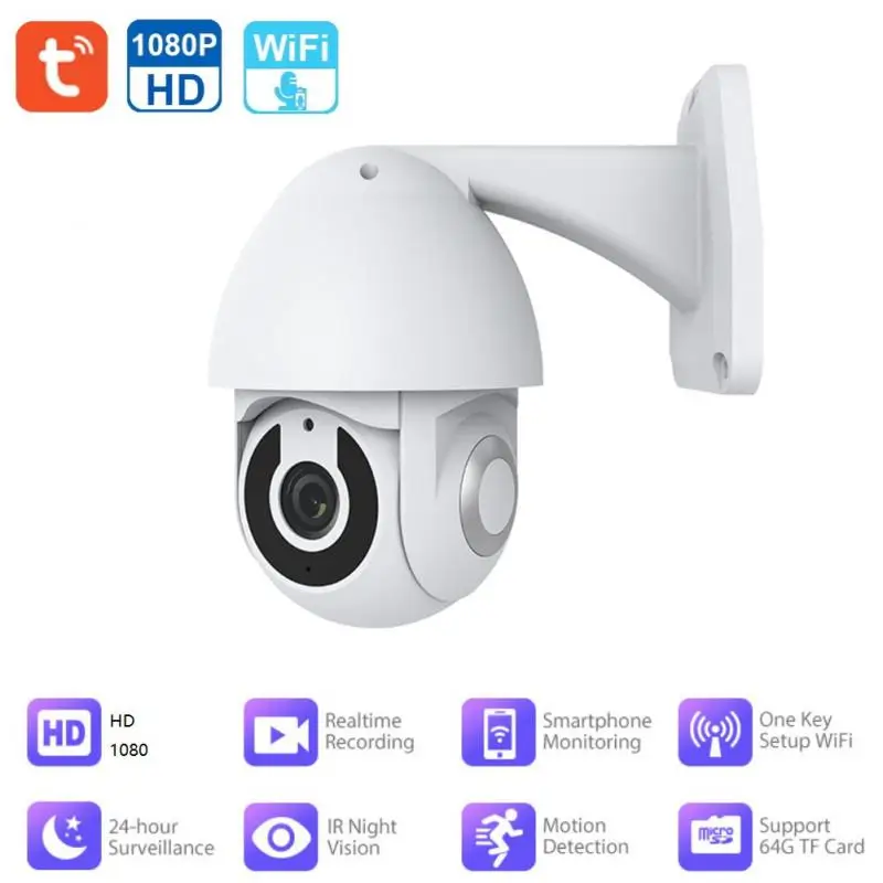 

TUYA PTZ IP Camera Wifi Indoor AI Human Detection Audio 1080P Wireless Camera Security CCTV Camera Wifi Home Surveillance Camera