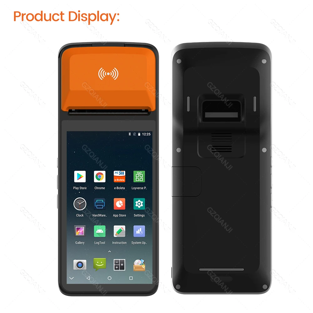 3G 4G Android PDA POS Handheld Pos Terminal Receipt Label Printer Bluetooth WiFi NFC Portable Barcode Scanner |