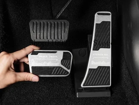 Аксессуары для уравнений Leopard Titanium 3, автомобильная педаль акселератора и тормоза, титановая три противоскользящие педали для интерьера