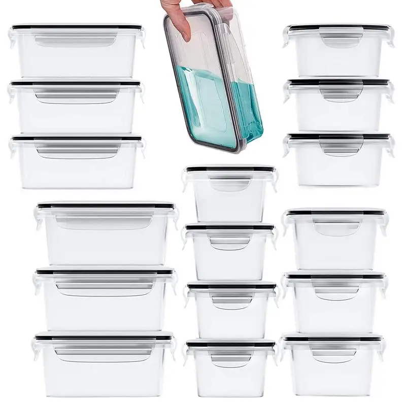 

Refrigerator Organizer Bins Food Storage Box With Lid Large Capacity Stackable Food Holder For Fridge Refrigerator Cabinet