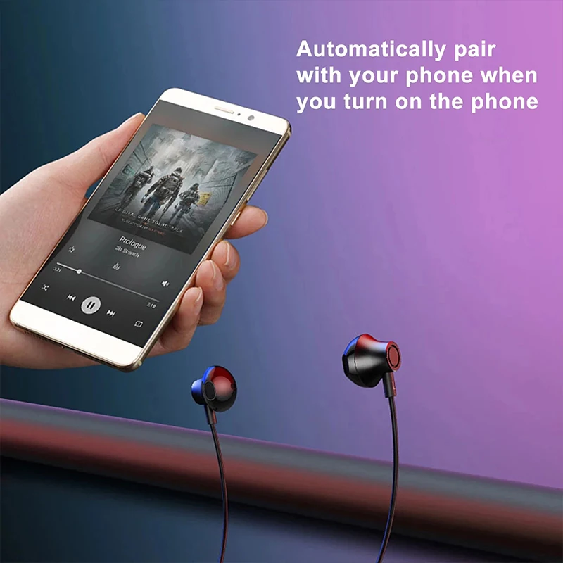 Беспроводная спортивная Bluetooth-гарнитура HiFi с магнитной адсорбцией