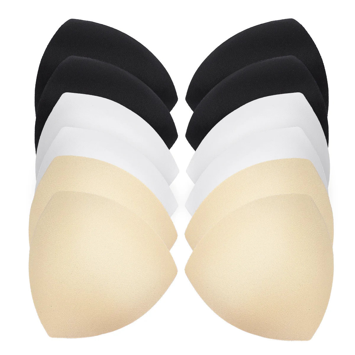 

TENDYCOCO Women Removable Bra Spongy Pad Bra Inserts Pads For Swimwear Sports (White/Black/Skin Color)