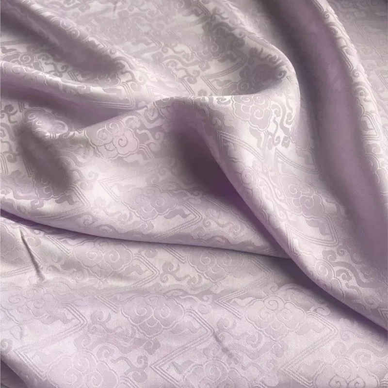 Ткань из натурального шелка юбка ханьфу винтажная жаккардовая Дизайнерская