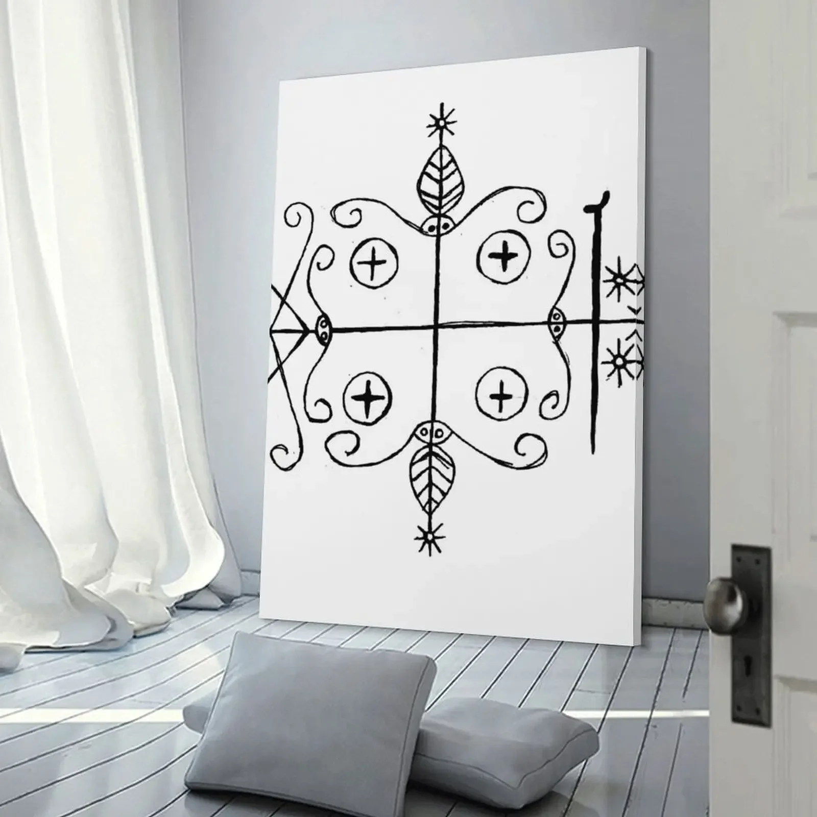 Papa Legba Voodoo Veve Холст Картина декоративные картины для гостиной Украшение дома