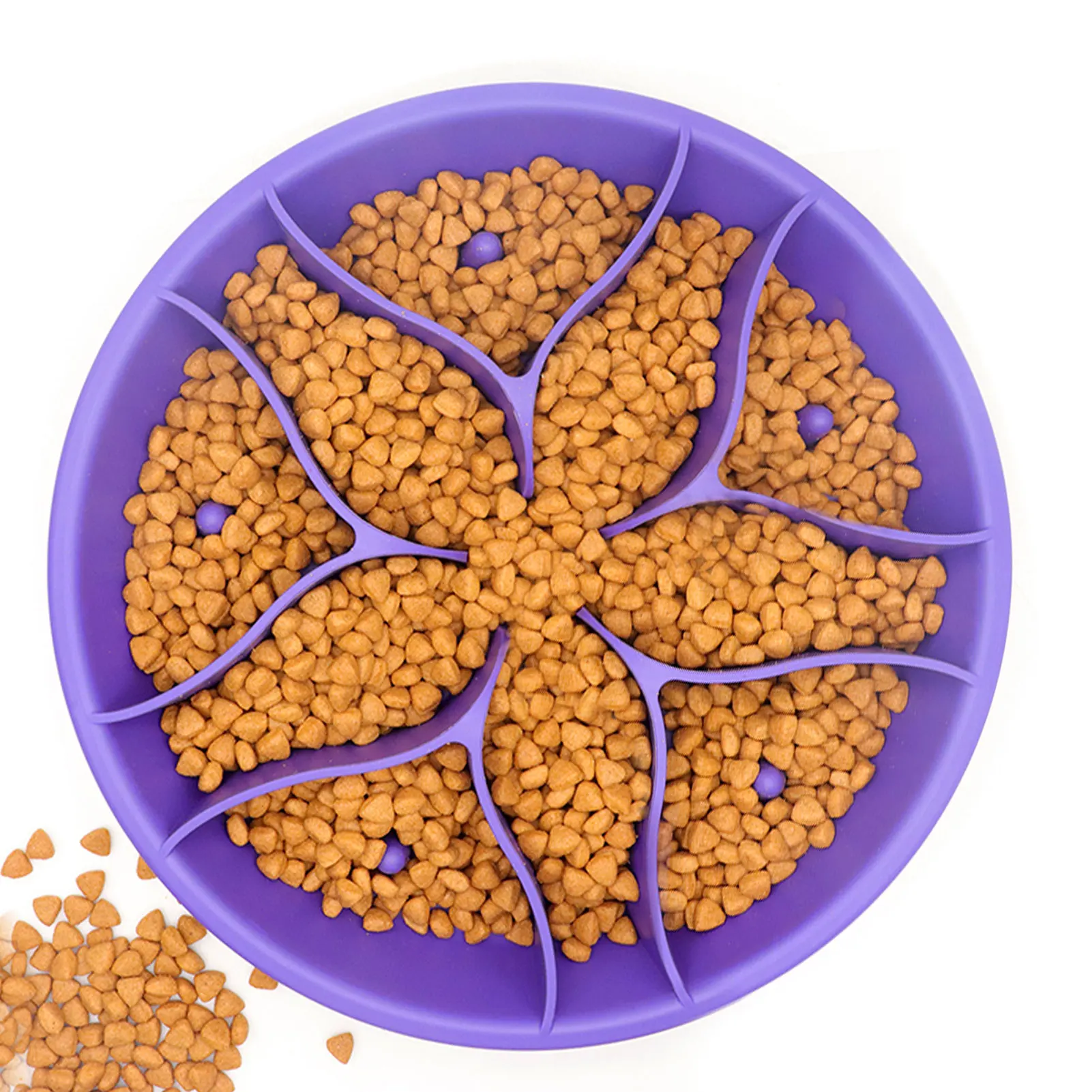 

Pet Slow Feeders All-In-One Silicone Dog Bowl Slow Feeder Easy To Use Pet Silicone Stainless Steel Bowl