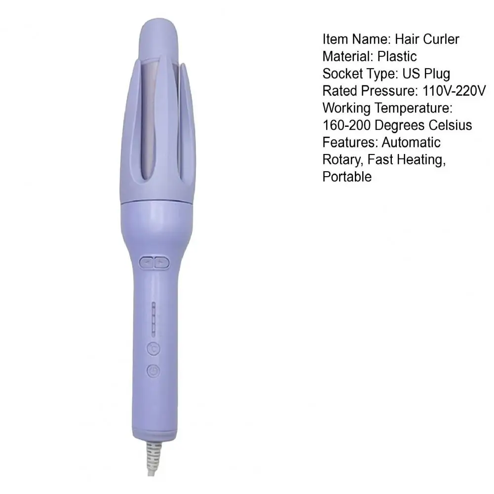 Выпрямитель для волос автоматическая вращающаяся керамическая плойка с