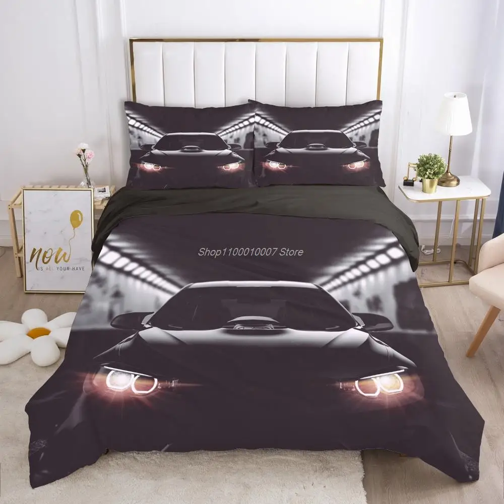 

Bedding set Queen King Full Double Duvet cover set pillow case Bed linens Quilt cover 240x220 240*260 Car Car lights