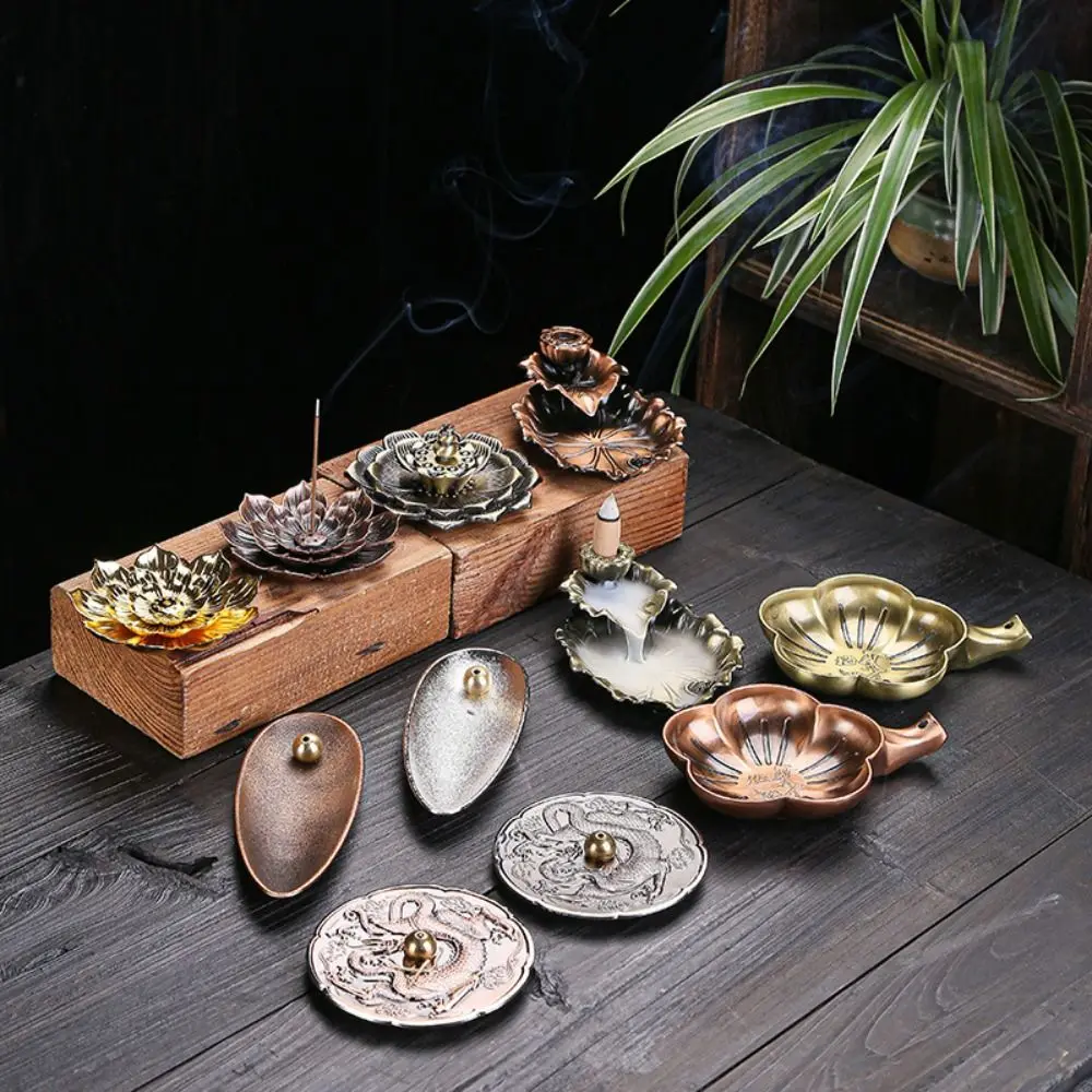 

Alloy Buddhism Aromatherapy Porous Lotus Censer Incense Burners Incense Holder Incense Sticks Plates