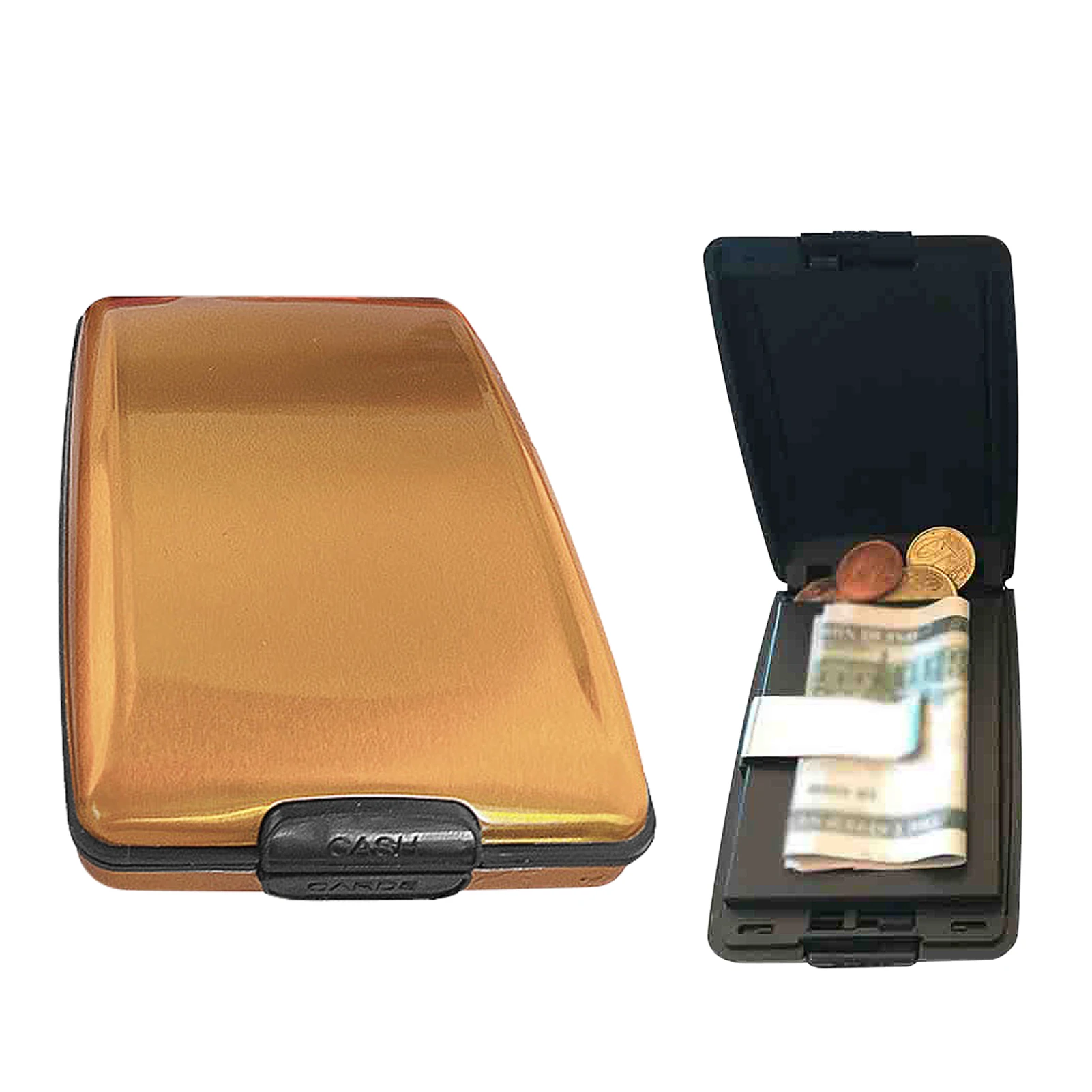 

Metal Wallet Card Holder Multifunctional Metal Credit Card Wallet Protector Aluminum Alloy Hard Case Shell Business Card Holder