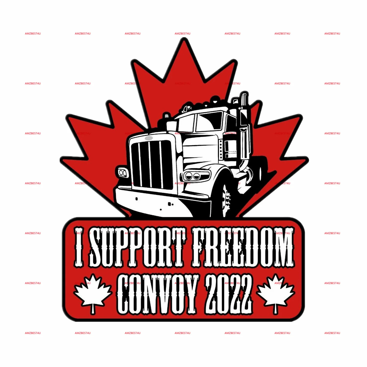 Наклейки-бамперы Freedom Convoy с поддержкой наших грузовиков 2022 |