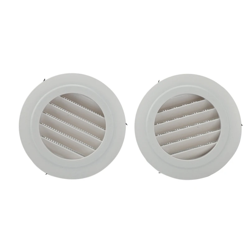 

6 Pieces 4 Inch Air Vent Louver, Air Grill Cover With Built-In A Fly Screen For Bathroom Office Home