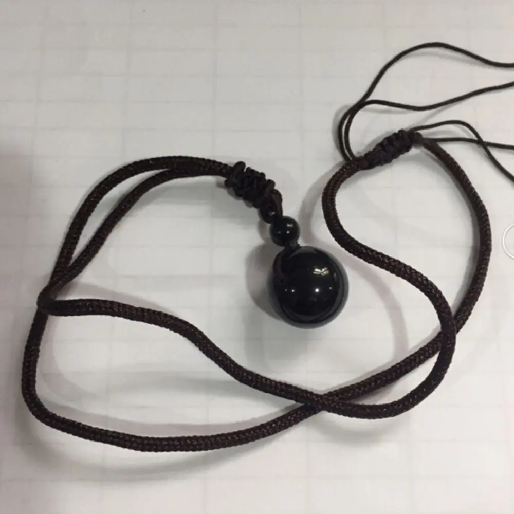 Ювелирные изделия из каменной веревки A +++ натуральные бусины черный верх