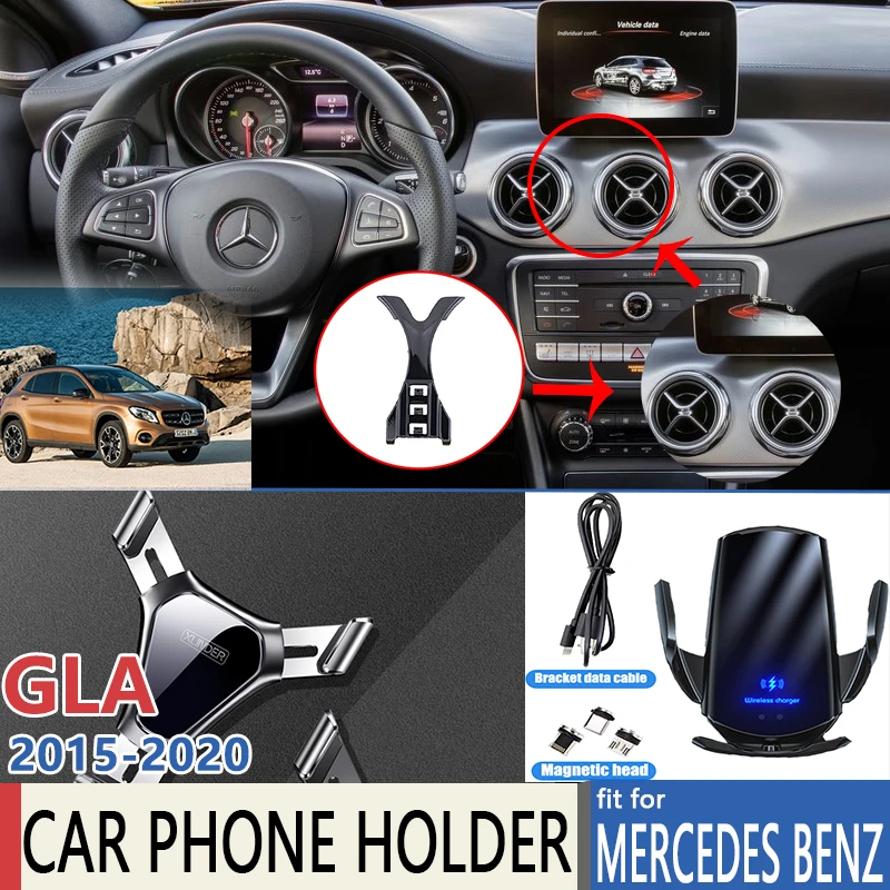 Мобильный телефон держатель для Mercedes Benz GLA X156 GLA180 GLA200 GLA220 GLA250 200 220 - Цена: 1857.04
