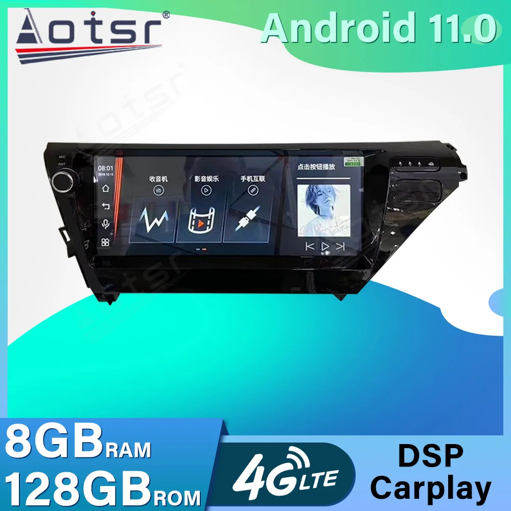 

Car Multimedia DVD Player For Toyota Camry Android 11.0 6G+128GB Auto Radio DSP Carplay Audio GPS Navigation Stereo Head Unit
