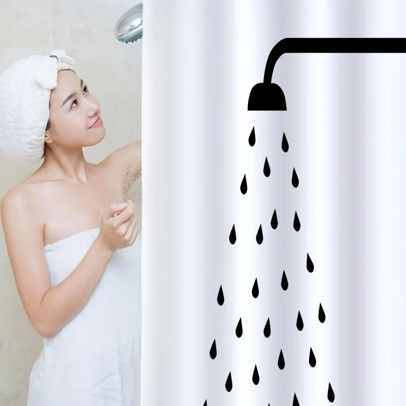 Нордическая Современная Минималистичная Водонепроницаемая занавеска для душа