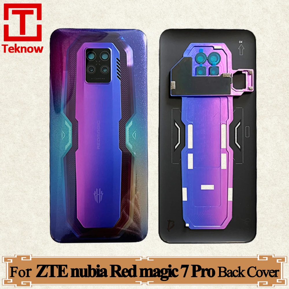 Оригинальная задняя крышка батарейного отсека для ZTE Nubia Red Magic 7 Pro NX709J корпуса