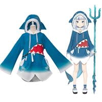 s xxxl hololive virtual vtuber karoo gula shark anime cospaly costume