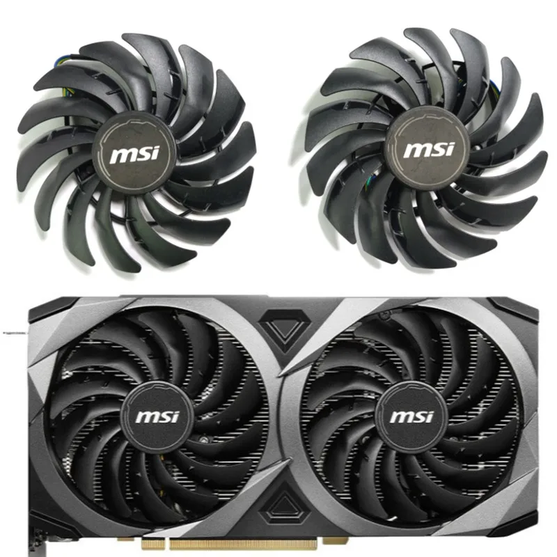 Новый 2 шт. 95 мм PLD10010S12HH RX 6700 XT Mech 2X охлаждающий вентилятор для MSI RTX 3060 3070 TI VENTUS OC