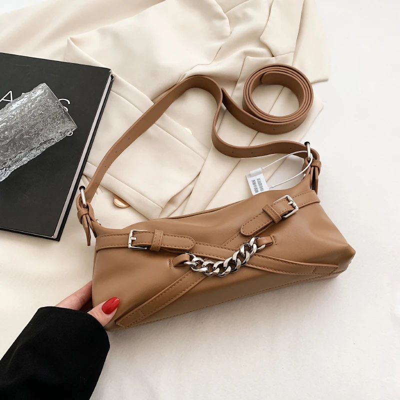 

GUTELINA Handbag Chain Decoration Women's Bag Luxury Designer Shoulder Messenger Bag High Quality Satchel Fashion Bags for Women