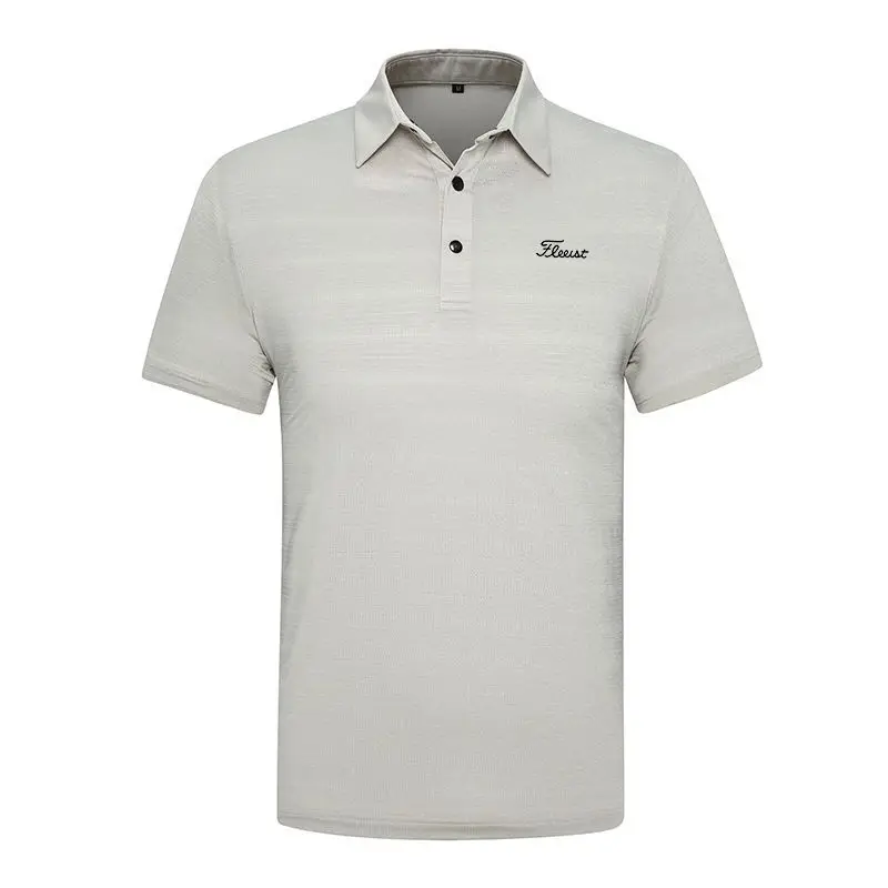 Golf Clothing for Men Summer Short-sleeved T-shirt Sweat-absorbent Golf POLO Shirt Outdoor Sports Quick-drying Breathable Top