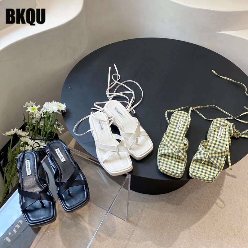 

Design Gladiator Women Sandals 2022 Summer Clip Toe Ankle Straps Ladies Platform High Heels Chunky Pumps Female Dress Shoes New