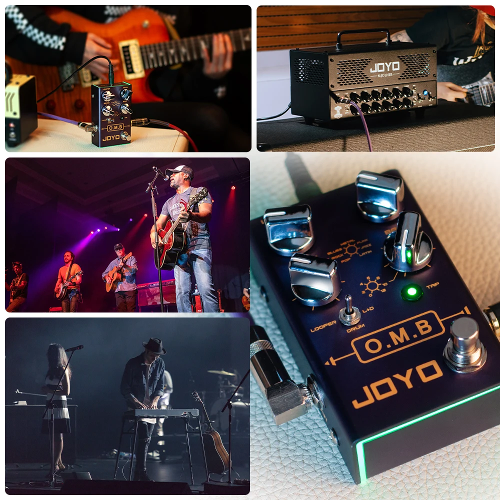 Гитарная педаль эффектов JOYO R-06 O.M.B Looper и барабанная машина независимая гитарная с
